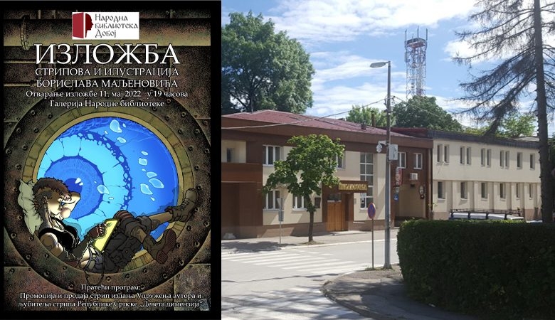 DOBOJ: Sutra otvaranje izložbe „Stripovi i ilustracije Borislava Maljenovića“
