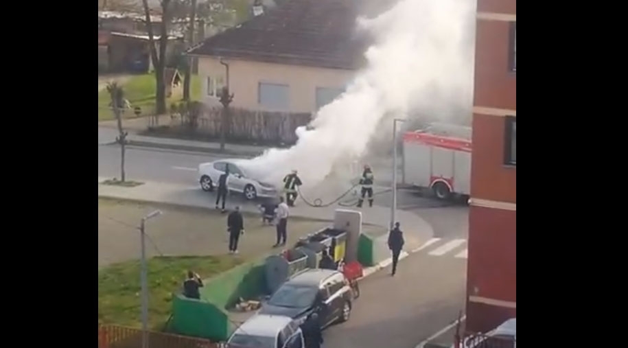 OKOM KAMERE: Požar zahvatio "pežo", vatrogasci gasili vatru (VIDEO)