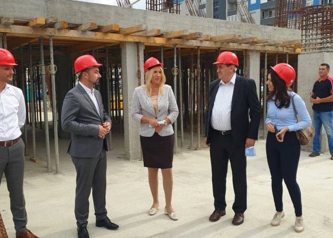 DOBOJ: Cvijanović posjetila lokaciju izgradnje sportske dvorane