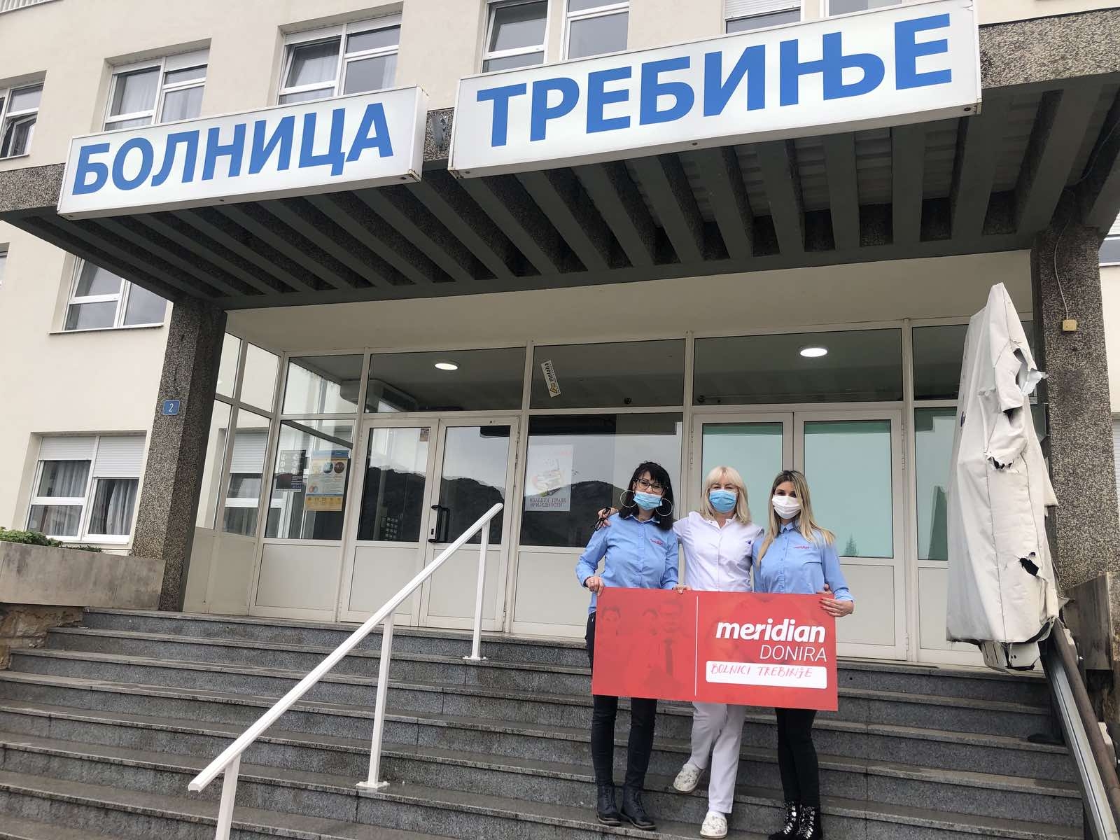Karavan humanosti kompanije Meridian uručio donaciju zdravstvenim radnicima opšte bolnice Trebinje