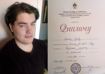 DOBOJSKI INFO DONOSI: Dušan Garić republički prvak iz matematike