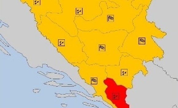 VRIJEME: Narandžasto upozorenje zbog olujnog vjetra i obilne kiše