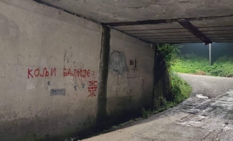 DOBOJ: Ispisali uvredljive grafite, policija traga za vandalima