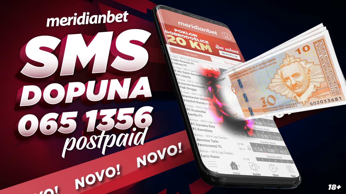 ZABAVA UVIJEK I NA SVAKOM MJESTU! SMS POSTPAID UPLATA!