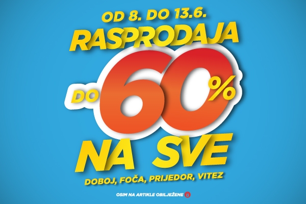 LJETNA RASPRODAJA U SPORT REALITY RADNJAMA