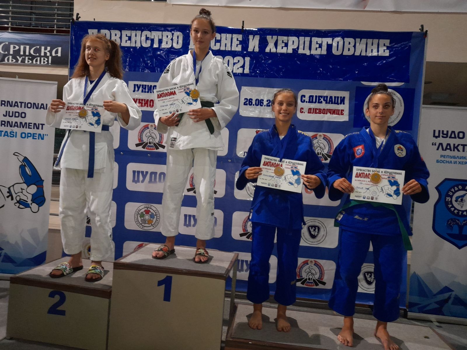 DOBOJ: Jelena Blagojević bronzana na Prvenstva BiH u džudou za juniore i starije pionire