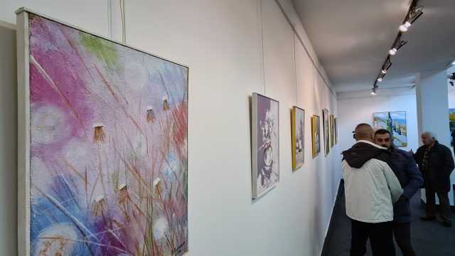 DOBOJ: Otvorena izložba slika Zorana Gojkovića