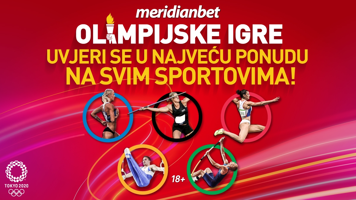 Kladionica Meridian nudi najveće kvote na planeti za OLIMPIJSKE IGRE U TOKIJU!