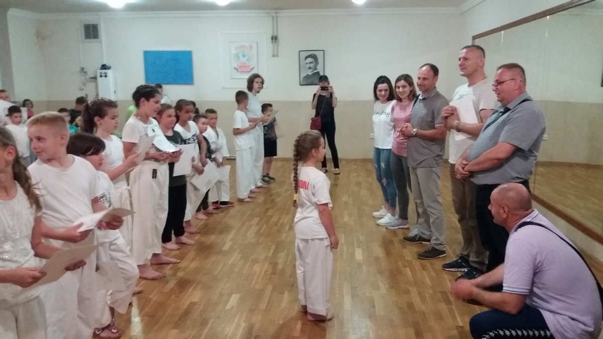 DOBOJ: Polaganje za karate zvanja
