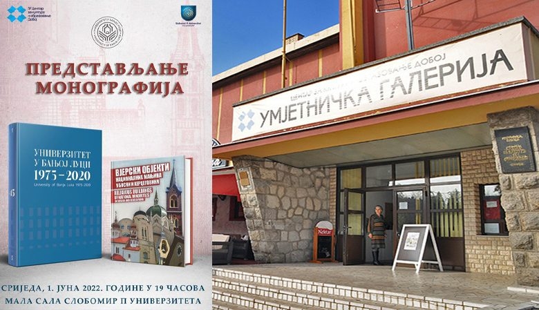 DOBOJ: Predstavljanje monografija „Univerzitet u Banjoj Luci 1975-2020“ i „Vjerski objekti nacionalnih manjina u Bosni i Hercegovini“