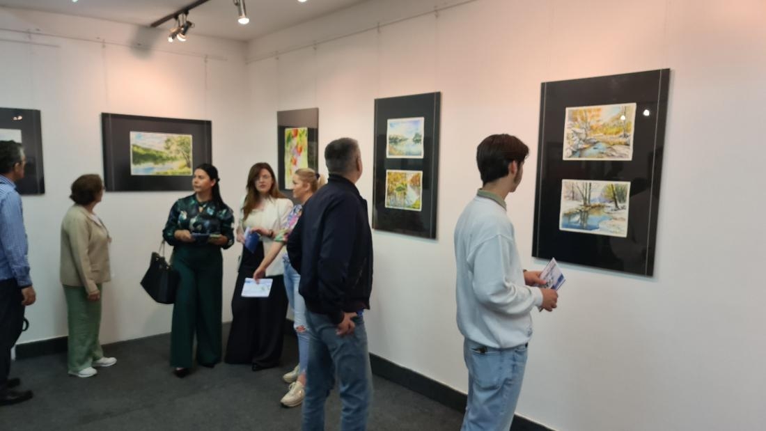 DOBOJ: Otvorena likovna izložba "Hercegovina u akvarelu"