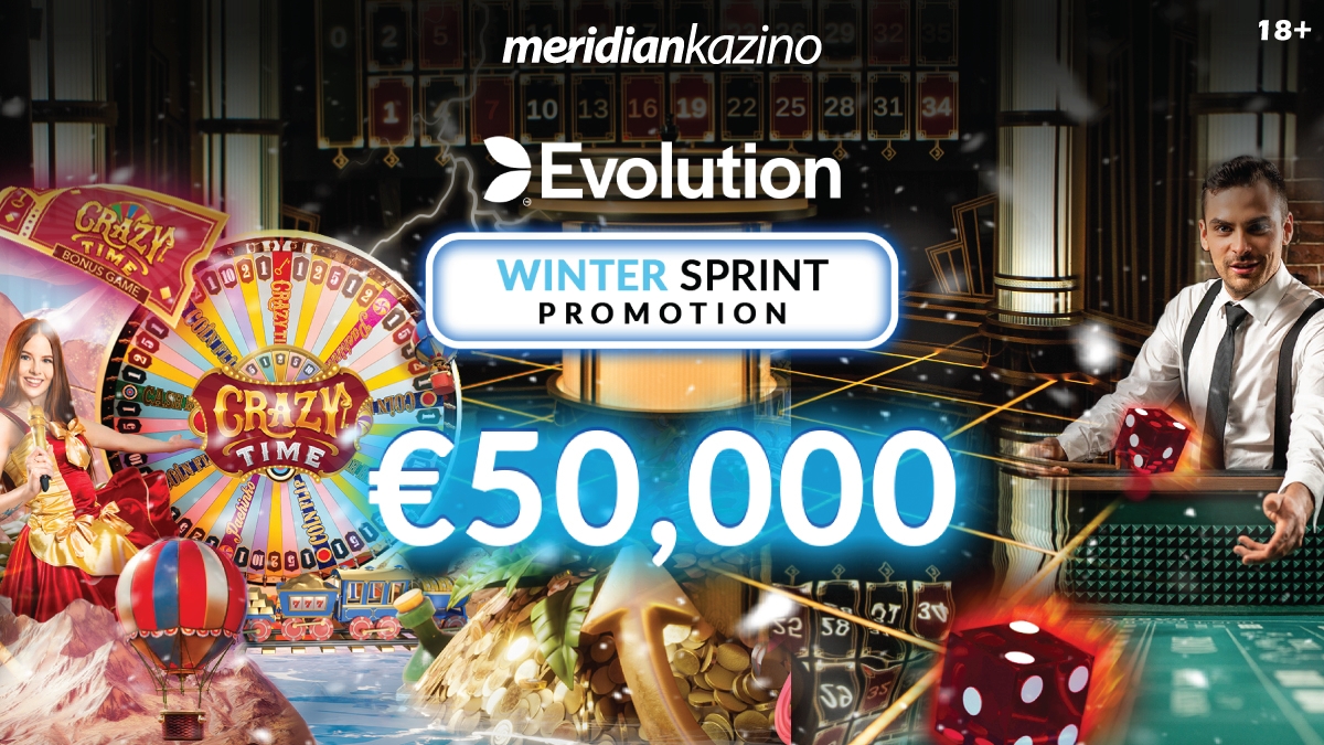 Meridian Online Kazino: Winter Sprint sa nagradnim fondom od 50.000 EURA!