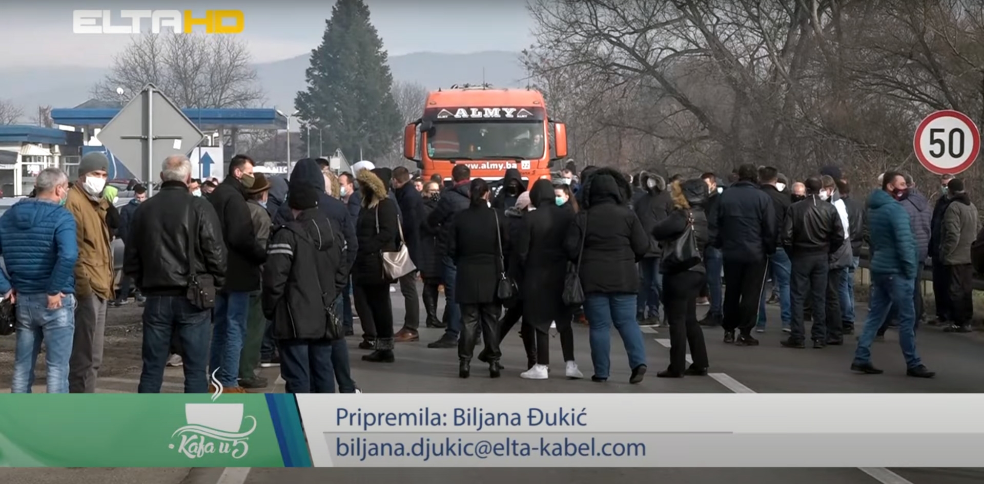 DOBOJ: Kafa u 5 - Blokada magistralnog puta M 17 (VIDEO)