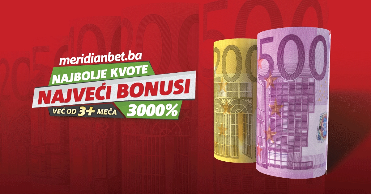 BRUTALNA PONUDA U MERIDIANU: Kvote i bonusi koji šokiraju